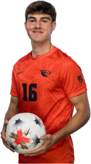 Joan con la equipación de Oregon State